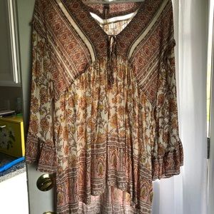 Free People Boho Floral Tunic Dress
